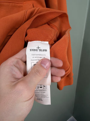 Stone Island Orange Hoodie