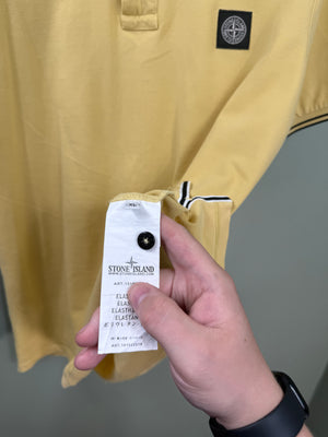 Stone Island Yellow Slim Fit Polo