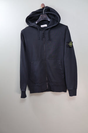 Stone Island Black Zipped Hoodie
