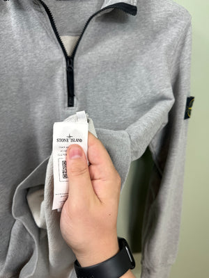 Stone Island Grey 1/4 Zip Jumper