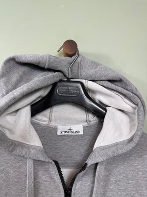 Stone Island Grey Zipped Hoodie