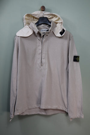Stone Island Beige 1/4 Zip Hoodie