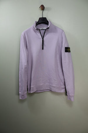 Stone Island Violet 1/4 Zip Jumper