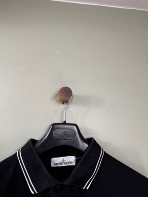 Stone Island Black Slim Fit Polo