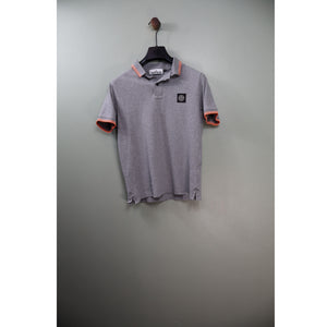 Stone Island Grey Slim Fit Polo