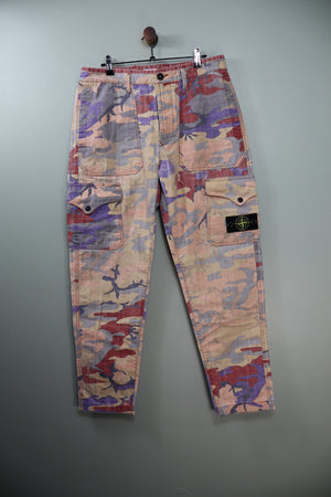 Stone Island Heritage Camo RE Cargo Bottoms