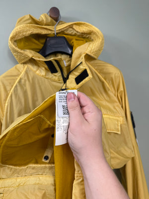 Stone Island Yellow Lamy Flock Mid Length Parka Jacket