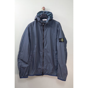 Stone Island Deep Blue Lamy Velour Jacket