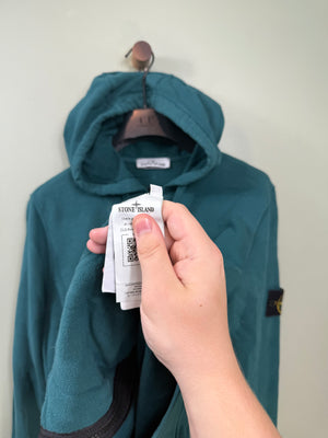Stone Island Petrol Green Zipped Hoodie