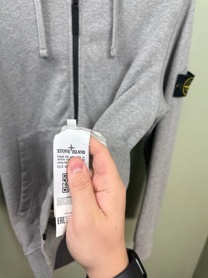 Stone Island Grey Zipped Hoodie
