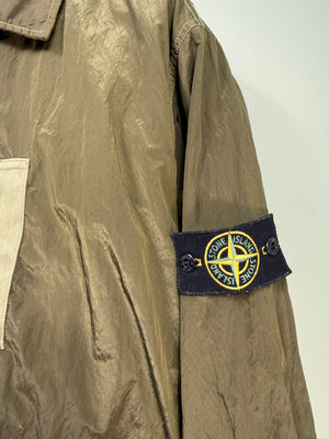 Stone Island Green Nylon Metal Overshirt
