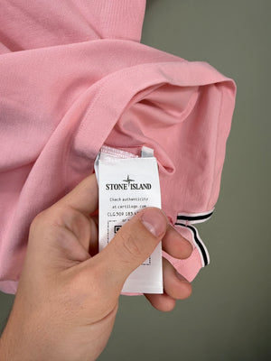 Stone Island Pink Polo Shirt