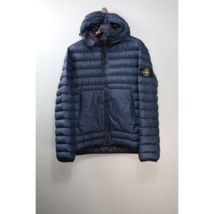 Stone Island Navy Bio-Based Ripstop Down Jacket