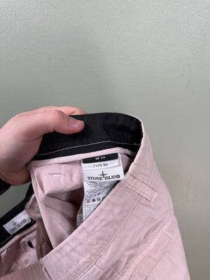 Stone Island Pink SL Cargo Shorts