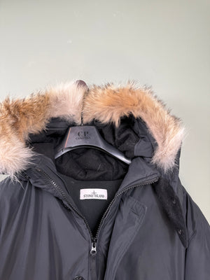 Stone Island Black Micro Reps Down Jacket
