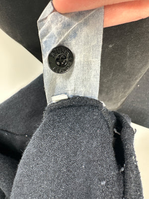 Stone Island Navy 1/4 Zip Hoodie