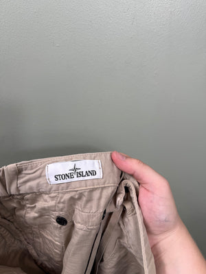 Stone Island Beige RE-T Cargo Bottoms