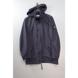 Stone Island Black Micro Reps Parka Jacket