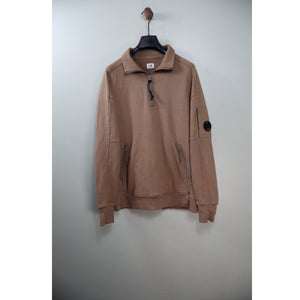 C.P. Company Brown 1/4 Zip Jumper