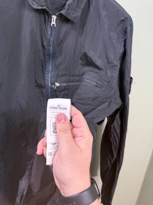 Stone Island Black Nylon Metal Overshirt