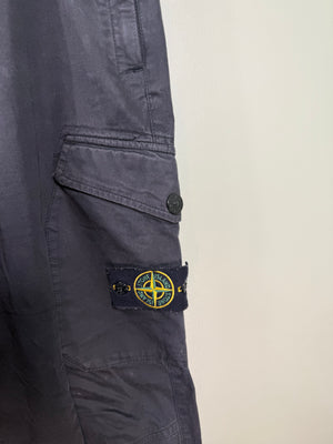 Stone Island Black RE-T Cargo Bottoms