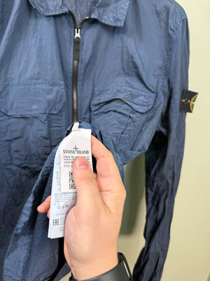 Stone Island Navy Nylon Metal Overshirt