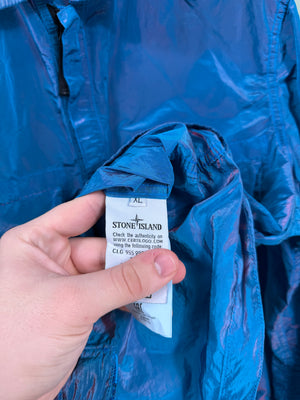 Stone Island Blue/Pink Nylon Metal Weft Overshirt