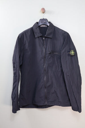 Stone Island Black Nylon Metal Overshirt