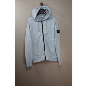Stone Island Baby Blue Zipped Hoodie
