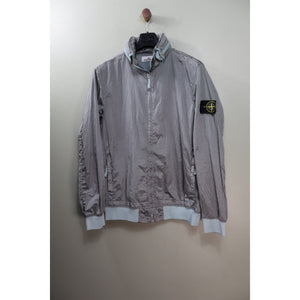 Stone Island Silver Nylon Metal Watro Jacket