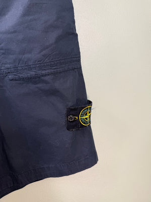 Stone Island Navy CO Cargo Shorts