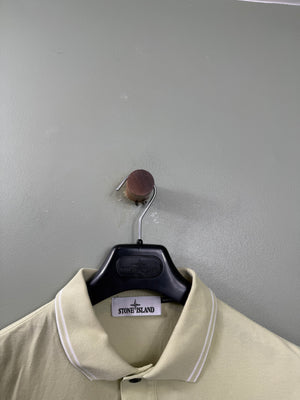 Stone Island Pastel Green Slim Fit Polo