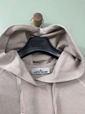 Stone Island Beige Spellout Hoodie