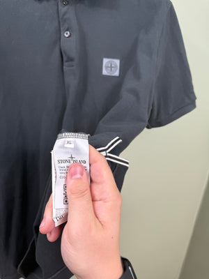 Stone Island Charcoal Grey Regular Fit Polo
