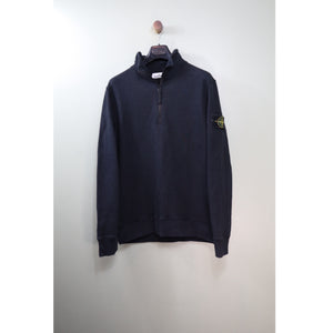 Stone Island Black 1/4 Zip Jumper