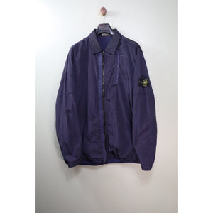 Stone Island Navy Nylon Metal Overshirt