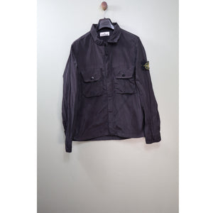 Stone Island Black Nylon Metal Overshirt