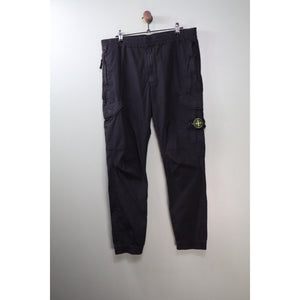 Stone Island Black RE-T Cargo Bottoms
