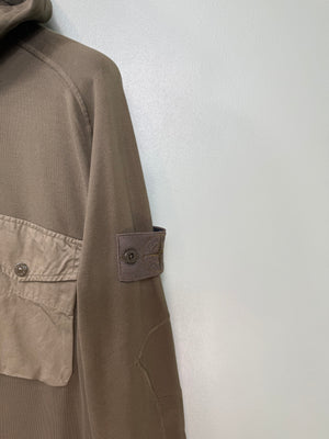 Stone Island Khaki Ghost 1/2 Zip Hoodie