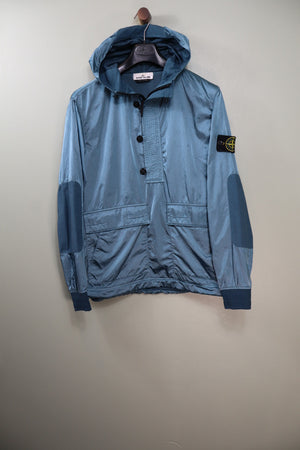 Stone Island Blue Nylon Raso Smock