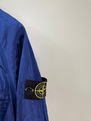 Stone Island Blue Nylon Metal Overshirt