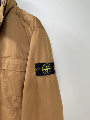 Stone Island Brown Hyper Dense Nylon Raso Jacket