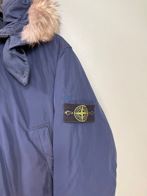 Stone Island Navy Micro Reps Down Jacket