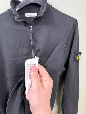 Stone Island Black 1/4 Zip Jumper