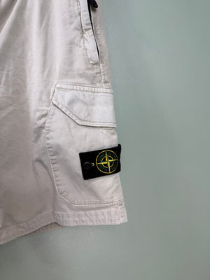 Stone Island Beige RE Cargo Shorts