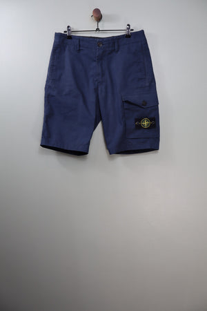Stone Island Navy RE Cargo Shorts