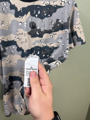 Stone Island Blue Desert Camo T-Shirt
