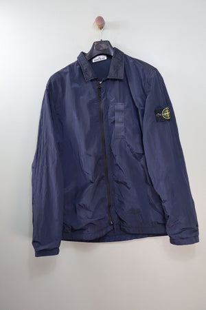 Stone Island Navy Nylon Metal Overshirt