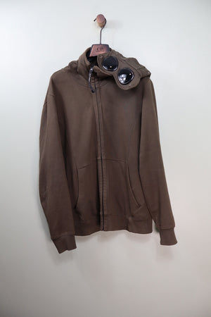C.P. Company Khaki Goggle Hoodie