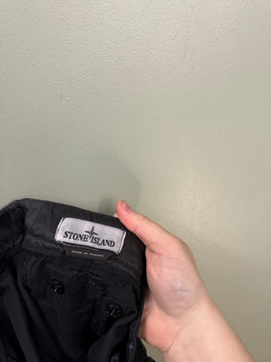 Stone Island Black RE-T Cargo Bottoms